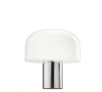 FLOS Bellhop Glass T lampada da tavolo, colore alluminio, altezza 34 cm Flos