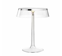 Flos Bon Jour Lampada Da Tavolo Cromo Con Paralume Trasparente