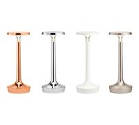 Flos Bon Jour Unplugged Lampada da Tavolo - Saldi Cromo opaco Rafia
