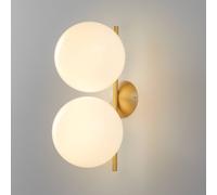 FLOS IC C/W1 Double Applique in ottone Ø 20 cm Flos