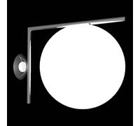 FLOS IC C/W2 Applique, nera Ø 30 cm Flos