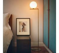 Flos IC Lights F2 Lampada da Terra Cromo