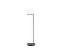 Flos IC Lights F2 Outdoor Lampada da Terra - Promo Rosso borgogna/lava nera