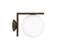 Flos IC Lights W1 Outdoor Lampada da Parete Deep Brown