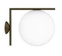 Flos IC Lights W2 Outdoor Lampada da Parete Deep Brown