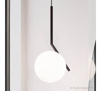 FLOS IC S2 lampada a sospensione di design, nero Ø 30 cm Flos