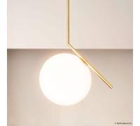 FLOS IC S2 lampada a sospensione di design, ottone Flos