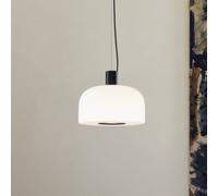 Flos lampada a sospensione Bellhop Glass S1, marrone cioccolato, Ø 33 cm Flos