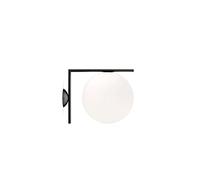 FLOS IC C/W2 applique, nero Ø 30 cm Flos