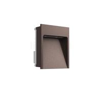 Flos May Way Applique da incasso a parete LED, marrone scuro - 11 x 10 cm - con scatola da incasso