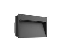 Flos May Way Applique da incasso a parete LED, nero - 11 x 20 cm - con scatola da incasso