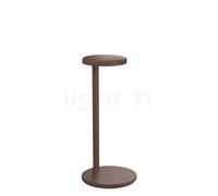 Flos Oblique Lampada da tavolo LED con stazione di ricarica QI, marrone - 2.700 K