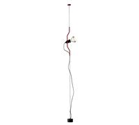 Flos Parentesi Lampada a Sospensione da Terra- Saldi Rosso On-Off Senza