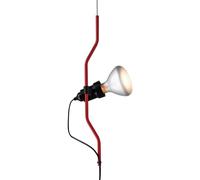 Flos Parentesi Lampada a Sospensione da Terra - design Achille Castiglioni e Pio Manzù Rosso Dimmer Senza