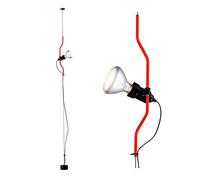 Flos Parentesi Lampada Sospensione Dimmerabile Rosso by Achille Castiglioni & Pio Manz