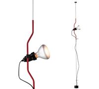 Flos PARENTESI Rosso ON/OFF - Lampada a sospensione by Achille Castiglioni