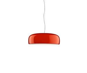 Flos Smithfield S / PRO Lampada a Sospensione - design Jasper Morrison Rosso Led dimmerabile