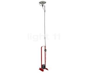 Flos Toio Lampada da terra LED, rosso - 2.500 K