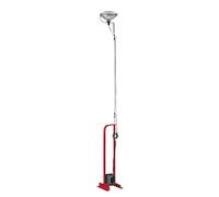 FLOS Toio Led Lampada Da Pavimento H.158/195 cm a luce indiretta con asta regolabile in acciaio Rosso