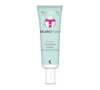FlosLek Crema da notte correttiva viso con acidi AHA e PHA | 50 ml | Acido della frutta | Pelle mista sotto controllo | Cura della pelle per persone di tutte le età | Per tutti i tipi di pelle