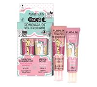 FLOSLEK Lip CARE VEGE LIP RENEW IN 2 STEPS SUGAR LIP SCRUB + LIP MASK