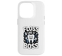 Floss Like A Boss Igiene Dentale Divertimento Custodia per iPhone 14 Pro