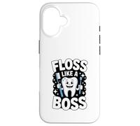 Floss Like A Boss Igiene Dentale Divertimento Custodia per iPhone 16