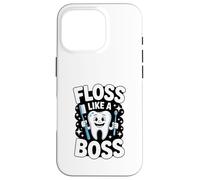 Floss Like A Boss Igiene Dentale Divertimento Custodia per iPhone 16 Pro