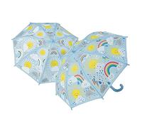 Floss & Rock 43P6403 Ombrello per bambini con sole e nuvole che cambiano colore, diametro 66 cm