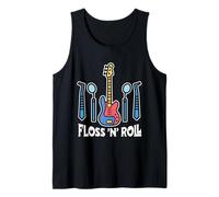 Floss Rock And Roll Dentista Studio Dentistico Umorismo Musica Canotta