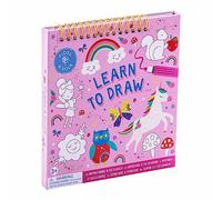 Floss & Rock Rainbow Fairy Learn to Draw Sketchbook per bambini dai 3 anni in su, lunghezza 18,5 cm, materiale didattico