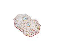 Floss & Rock Rainbow Fairy Ombrello trasparente che cambia colore per bambini, 60 cm, multicolore