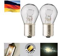 Flosser 1156 1073 BA15S 25W Lampadine Stop Freno 2 Pezzi Bianca Calda