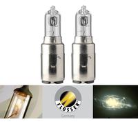 Flosser BA20d S2 35/35W 393980 Due Lampadine Testa Luce Ricambio Orig. Scooter