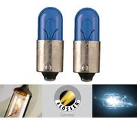 Flosser BA9s 4W Blu 408835 Due Lampadine Angelo Occhi DRL Parking Luce Ricambio