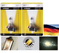 Flosser Germany H8 35W Lampadina Alogena 2x Fendinebbia OE Ricambio