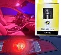 Flosser LED BA15s R5W 1W Rosso Uno Lampadina Posteriore Lato Evidenziatore Parco