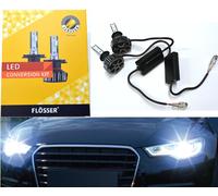 Flosser LED Bianco H1 24W Due Lampadine Testa Luce Basso Fascio Ricambio Stock