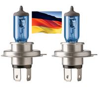 Flosser MegaBlue 9003 HB2 H4 100/90W Bianco Due Lampadine Testa Luce Bicicletta