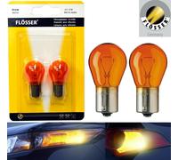 Flosser PY21W 21W 9667101 Ambra Arancione Luce Due Lampadine Retro Giro Luci OE