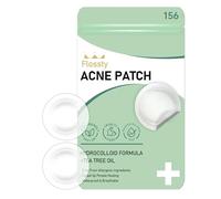 Flossty, 156 pezzi patch invisibili, rotonde - Flossty, idrocolloide, acido salicilico, olio di tea tree, pimple toppe a stella, traspiranti e impermeabili, test della pelle UE ipoallergenici
