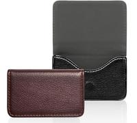 FLOTRUTE 2 Pezzi Porta Biglietti da Visita in,Custodia in Pelle PU Porta Biglietti da Visita, Porta Biglietti da Visita con Chiusura Magnetica Porta Carte di Credito/Portafoglio