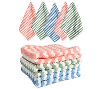 FLOTRUTE Panno per Pulizia in Microfibra,Panno di Pulizia in Microfibra,5 Pezzi Panno di Pulizia in Microfibra Strofinacci in Microfibra Strofinacc Canovacci Cucina Assorbenti, Asciugamano 25 x 25 cm