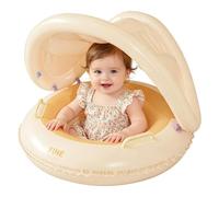 Flotteur de natation pour - Radeau gonflable avec protection solaire avec auvent | Anneau d’eau pour | Bateau ombragé aux UV pour bain, plage, douche, jeu d'été en plein air
