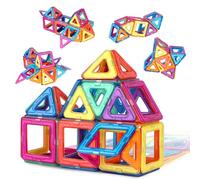 Flouco Mattoncini magnetici da costruzione 40 pezzi, magnetici per bambini, gioco magnetico STEM, giocattolo magnetico Montessori, giocattolo a partire da 3, 4, 5, 6, 7, 8 anni, giocattolo per bambini