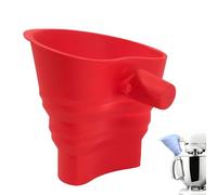 Flour Funnel for Stand Mixer, Flour Funnel - Easy Pour, Stand Mixer Attachment for Flour and Egg Liquid (Red)