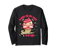 FLOUR ON MY FACE SASS IN MY SOUL Maglia a Manica