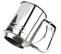 Flour Sifter, Powdered Sugar Strainer, 5.91x5.12 inches, Stainless Steel Easy-Grip Handle, Double Layer with Fine Mesh Screen, Baking Tool for Home Kitchen, Sifting Flour Cocoa