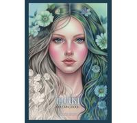 Flourish: Grayscale Portraits Coloring Book for Adults | Hand-Drawn Women Faces for Relaxation, Creativity and Inner Inspiration: Detailed and ... for Stress Relief and Mindful Coloring
