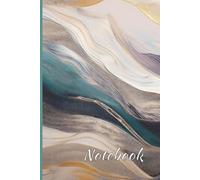 Flow Notebook for Women, Artists, and Writers | 200 Pages | 6 x 9 in | 15,24 x 22,86 cm: Elegant Feminine Notebook with a Stunning Abstract Wave Design